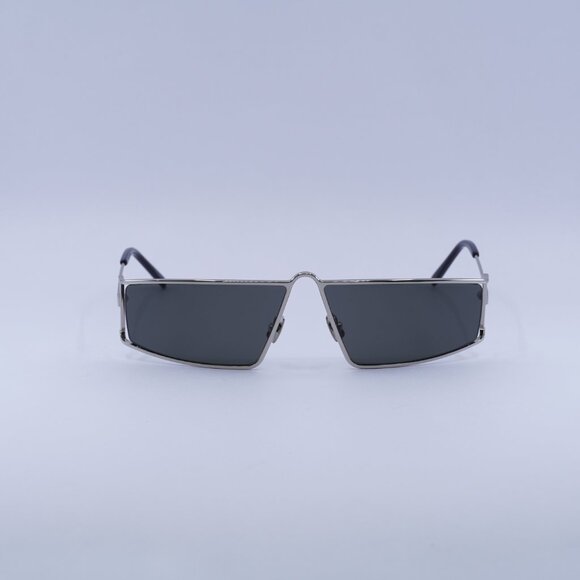 ?️ New Saint Laurent SL606 002 Sunglasses - Silver Frame, Grey Lenses main image 8